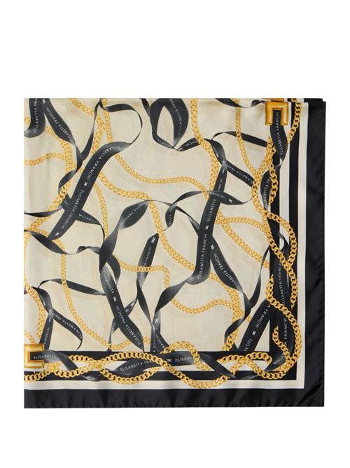 Foulard in seta con stampa Elisabetta Franchi | FO16L61E2045